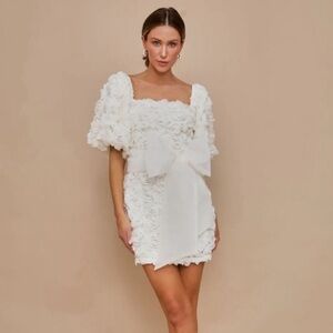 Mabel 3D Rosette Dress